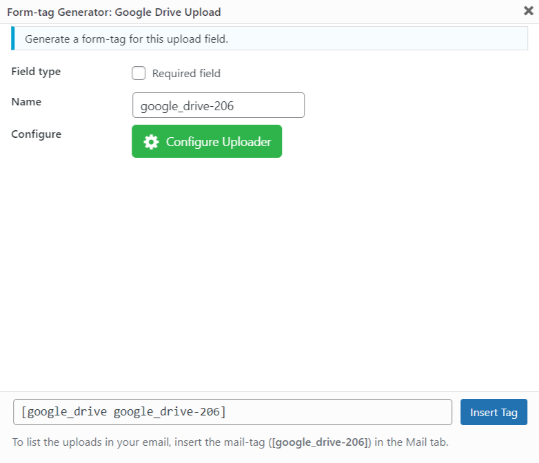 Upload to Google Drive via WordPress Forms